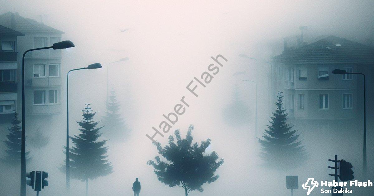 "Denizli'de Sağanak Sonrası Sis Kabusu: Görüş Mesafesi 10 Metreye İndi" başlıklı haber için fotoreal