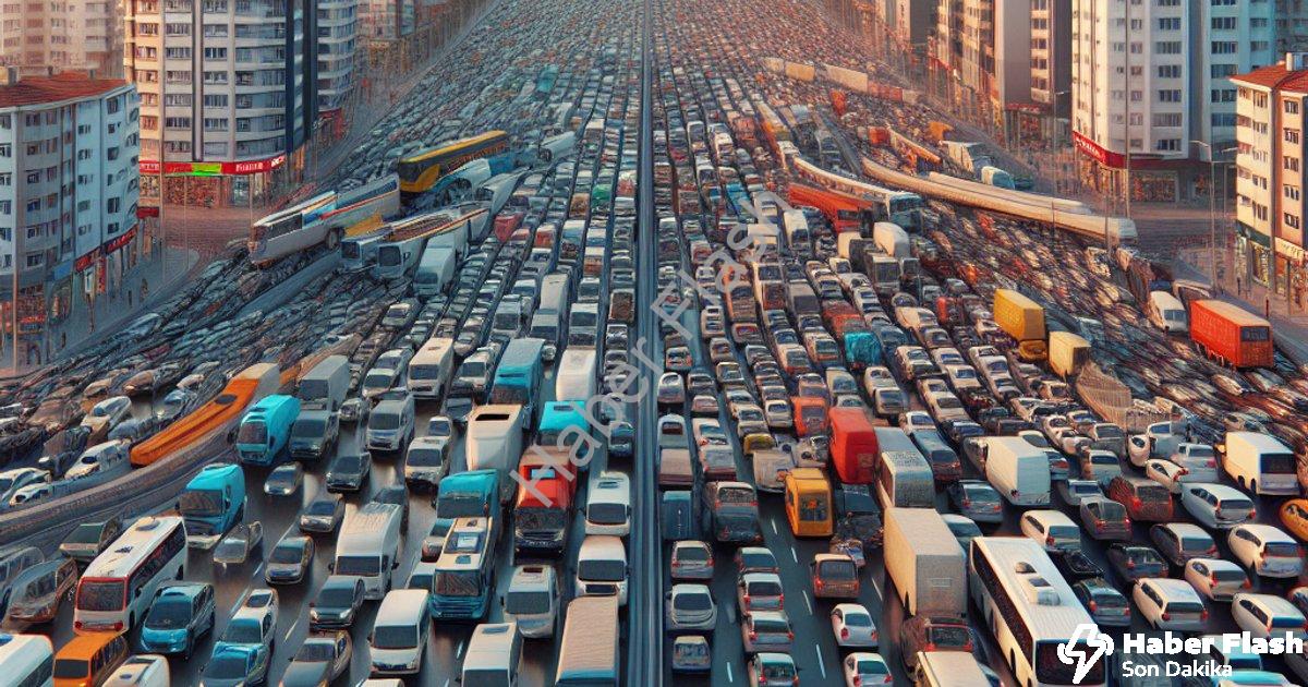 "Kütahya'da Araç Sayısı Rekor Kırdı: Merkez Nüfusunu Geride Bıraktı" başlıklı haber için fotorealist