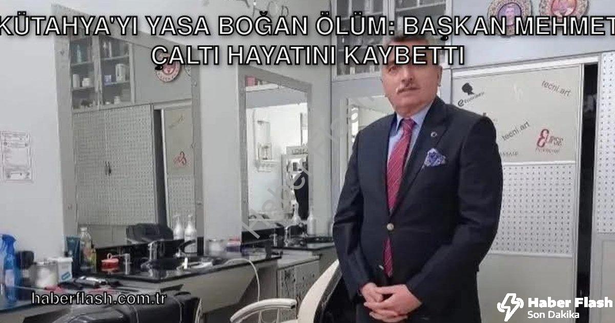"Kütahya'yı Yasa Boğan Ölüm: Başkan Mehmet Çaltı Hayatını Kaybetti" başlıklı haber için fotorealisti