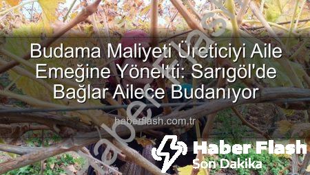 Budama Maliyeti Üreticiyi Aile Emeğine Yöneltti: Sarıgöl’de Bağlar Ailece Budanıyor