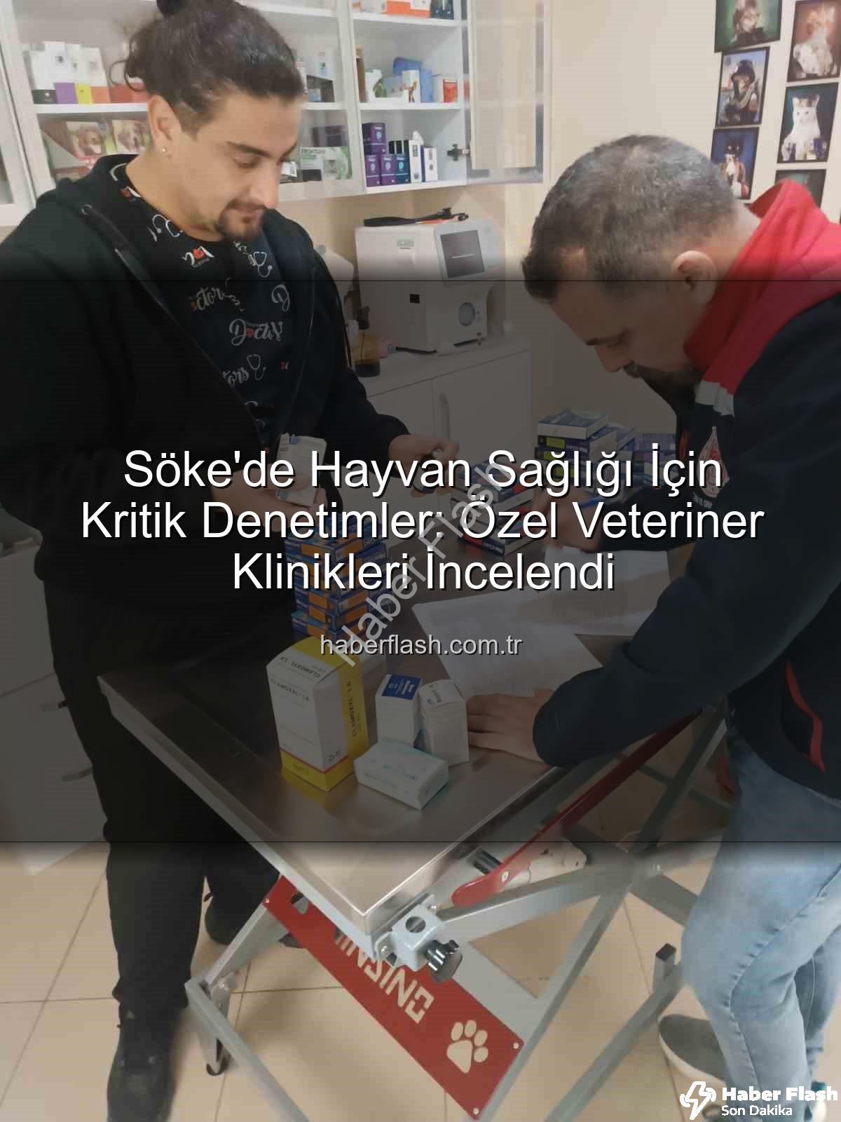 veteriner klinik denetimi - Söke'de Hayvan Sağlığı İçin Kritik Denetimler: Özel Veteriner Klinikleri İncelendi