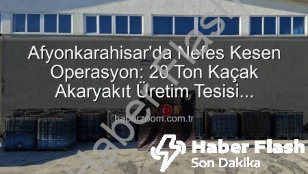 Afyonkarahisar’da Nefes Kesen Operasyon: 20 Ton Kaçak Akaryakıt Teknolojiye Teslim Edildi!