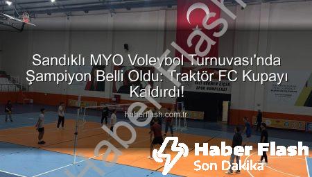 Sandıklı MYO Voleybol Turnuvası’nda Şampiyon Belli Oldu: Traktör FC Kupayı Kaldırdı!