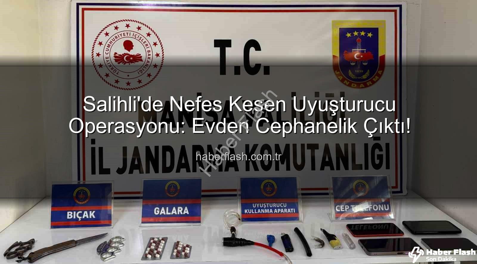 Salihli uyuşturucu operasyonu - Salihli'de Nefes Kesen Uyuşturucu Operasyonu: Evden Cephanelik Çıktı!