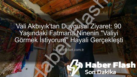 90 Yaşındaki Fatmana Nineye Duygu Dolu Ziyaret: Muğla Valisi Akbıyık Söz Verdi, Yerine Getirdi